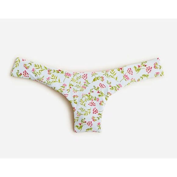 J. Crew Curved Waist Cheeky Bikini Bottom Cloud Meadow Floral Size 3X‎ NWT - Picture 1 of 4